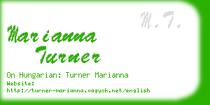 marianna turner business card